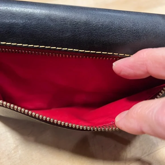 Dooney & Bourke Navy Florentine Satchel with Accessories - Picture 12 of 16